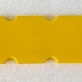 Profile for printing with holes for bands, yellow 25 m.