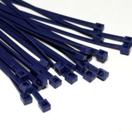 Cable tie with metal filings (detection) blue 2.5x100 mm pack. 100 pcs
