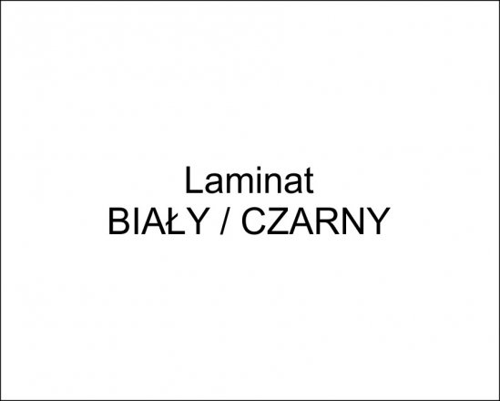 Laminat biały / czarny 297x210mm, 0,8mm