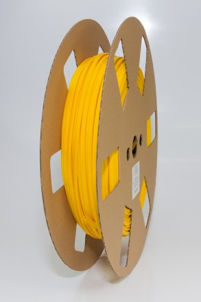 Printing tube for a cable with a diameter of 1.2mm-1.7mm, cross-section 0.25mm2, yellow 100m