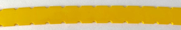 Profil do zadruku z otworami pod opaski , żółty 25 mb 