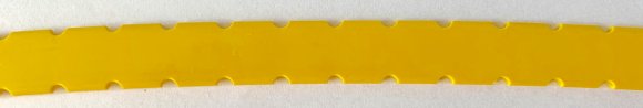 Profile for printing with holes for bands, yellow 25 m.