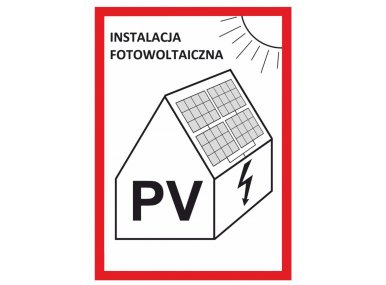 Labels and plates for photovoltaics