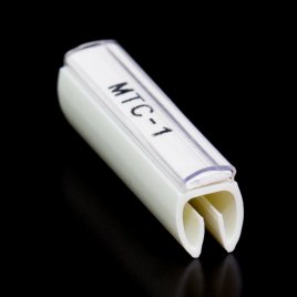 MTC-1 / 23 Oznacznik z kieszenią śr. 2,5 / 4,7 mm dł. 23 mm op.100szt o profilu otwartym