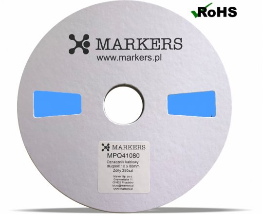 MOK63880 Cable marker, length 38 x 80 mm blue 255 pcs