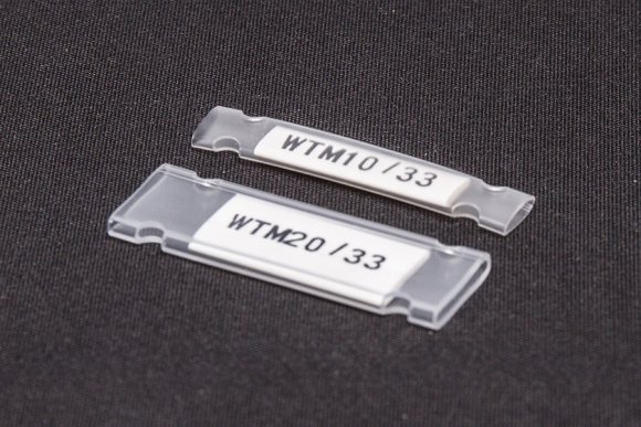 WTM 20/33 Oznacznik kablowy na etykietę płaską wys.9 mm dł. 33 mm op.100 szt
