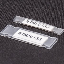 WTM 20 / 33 Oznacznik kablowy na etykietę płaską wys.9 mm dł. 33 mm op.100 szt