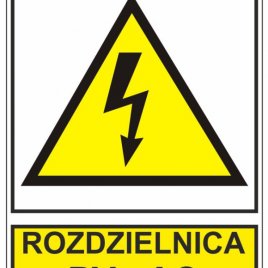 Etykieta Rozdzielnica PV - AC